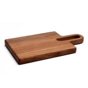 Planche à découper en bois d'acacia, design moderne avec poignée, robuste, épaisse, durable, sûre pour les couteaux, idéale pour couper, servir et offrir en cadeau - Product Image 3
