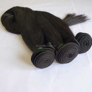 Fahma-mechones de cabello humano sin procesar, cabello lacio sin procesar con cutícula virgen de Malasia, venta al por mayor - Product Image 1