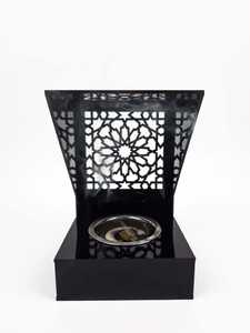 Quemador de Bakhoor Acrílico Hecho a Mano de Lujo, Mubkhar Árabe Premium, Porta Incienso para Oud, Fragancia, Ramadán, Eid, Decoración Islámica para el Hogar - Product Image 5