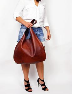 Sac à main hobo vintage haut de gamme pour femmes, sac en cuir véritable tendance, grande capacité, prix compétitif, vente en gros LHB-0076 - Product Image 3