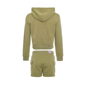 Servicio OEM, Conjunto de Sudadera con Capucha para Mujer, Venta Caliente, Logotipo Personalizado, Color Sólido, Informal, Alta Calidad, Transpirable, Ecológico, Poliéster/Algodón - Product Image 6