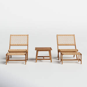 Grupo de asientos de salón de muebles de patio de 5 piezas - Product Image 1