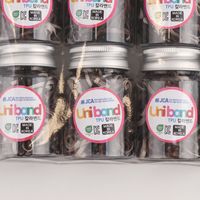 Élastiques à cheveux Uniband en TPU fabriqués en Corée, unisexes, décontractés, emballage en bouteille