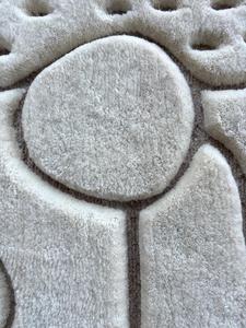 Tapis durables en laine/soie tuftés à la main pour les sols du salon et de la salle à manger |   Tapis modernes à poils longs - Doux, confortables et lavables - Product Image 6