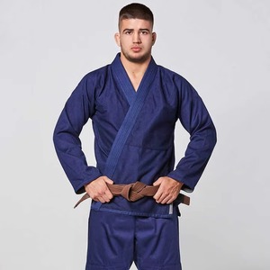 Uniforme de Jiu Jitsu Azul para Hombre, 100% Algodón, Ropa de Artes Marciales Resistente, Talla Adulto, Corte Regular - Product Image 3