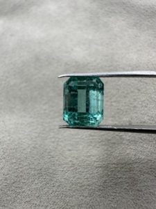 Pierre précieuse naturelle de Zambie, taille émeraude, 4,51 carats, pierre brute pour la création de bijoux, pierre précieuse naturelle - Product Image 2