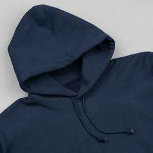 Sudadera con Capucha para Hombre, Color Azul Marino, Corte Regular, 100% Algodón, Felpa Francesa, Estilo Casual para Otoño, Tejido de Punto, Color Sólido - Product Image 3