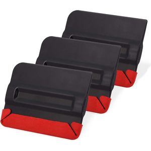 Set di 3 Raschietti in Vinile da 4 Pollici con Magnete Integrato e Bordo Ammortizzato, Strumento Applicatore per Decalcomanie Auto - Product Image 1