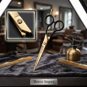 Hair Cutting <b>Barber</b> Scissors Premium Stainless Steel Sharp Edge Durable Shears Ergonomic Grip Salon Tool Use High Hardness <b>Set</b> - Product Image 1