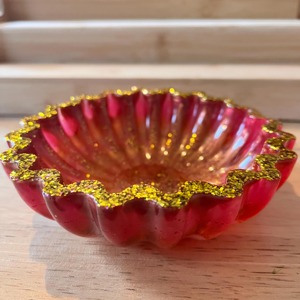 Bol en résine fait main, couleur personnalisée, support en époxy, plat décoratif moderne pour la maison, idée cadeau parfaite - Product Image 3
