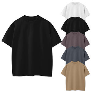 Camiseta con Logotipo Personalizado, 100% Algodón, Tela Gruesa, Estilo Desgastado, Corte Holgado, para Hombre y Mujer, Camiseta de Moda - Product Image 1