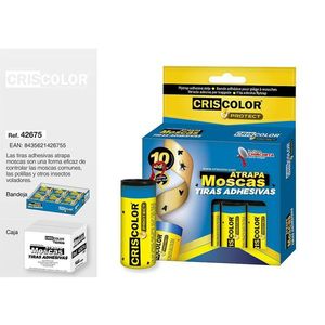 Criscolor Trappole per Insetti Volanti, Strisce Adesive 10 Pezzi per il Controllo di Zanzare e Insetti Volanti - Product Image 1