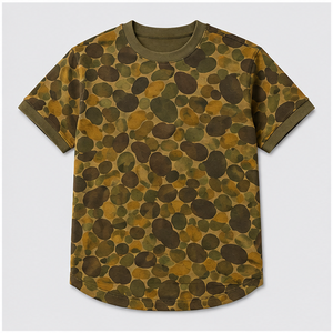 T-shirt à manches courtes pour homme avec imprimé camouflage personnalisé motif tige de graine de moutarde MTS-CAMO-0034 - Product Image 1