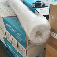 Vinyle brillant 140g à prix d'usine, imprimable à l'encre éco-solvant, rouleau de vinyle PVC auto-adhésif pour autocollants publicitaires de bus