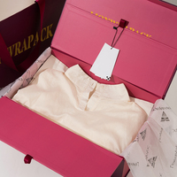 LionwrapacK – Coffret cadeau magnétique de luxe en gros, personnalisable avec logo, pour emballage de vêtements, avec sac en papier, papier de soie et étiquette volante