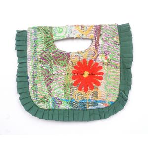 Indian Fashion Bohemian Style Designer Women kantha Clutch Messenger Shoulder Bag Handmade Lightweight Large Travel Daily - Product Image 6
