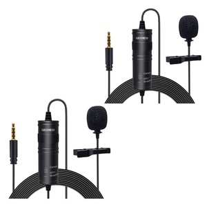 5 Core <b>Microphone</b> 2 <b>Pc</b> Professional Lavalier Mic Wearable Omnidirectional 3.5mm Body Lapel Mics - Product Image 1