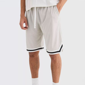 Pantalones Cortos Deportivos para Hombre, Estilo Retro, de Malla, Bordados, con Bolsillos, a Bajo Precio - Product Image 1