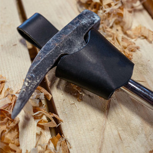 Professional Leather Hammer <b>Pouch</b> Reinforced <b>Tool</b> <b>Belt</b> Holder Heavy Duty Carpenter Accessory For Builders Contractors for sale - Product Image 2