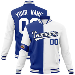 Chaqueta Varsity Personalizada para Hombre, Resistente al Viento, Roja y Negra, Estilo Letterman, Béisbol, Bomber, con Nombre y Número Personalizados, Diseño con Parches, Ropa Urbana - Product Image 2