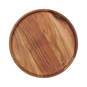 Bandeja Redonda de Madera de Diseño Primitivo para Decoración, Servir, Centro de Mesa, Regalo o Decoración de Bodas - Product Image 2