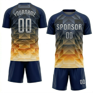 Vente Flash : Tenue de Football Personnalisée, Séchage Rapide, Respirante, 100% Polyester, Kit Style Américain Sublimé, Logo Personnalisé, Fournisseur OEM en Gros - Product Image 1