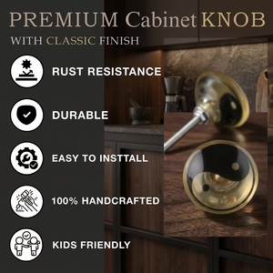 Yin Yang Zinc Alloy Cabinet Knob Round Asian Style Furniture Handle for Kitchen Durable - Product Image 4