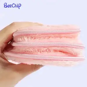 2 pcs resuable trang điểm loại bỏ Puff hồng mềm mại trên khuôn mặt làm sạch pad cho tất cả các loại da hóa chất miễn phí khăn lau Eyeshadow nền tảng