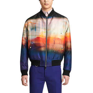 Chaqueta Bomber Delgada con Capucha y Estampado de Camuflaje por Transferencia Térmica, Directo de Fábrica, Personalizada, de Poliéster, con Cremallera Completa, para Entrenamiento Atlético - Product Image 3