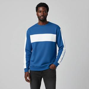 Sudadera de Invierno Extra Grande para Hombre, 100% Algodón, de Dos Tonos, con Logotipo Bordado Personalizado, Sudadera Básica - Product Image 5