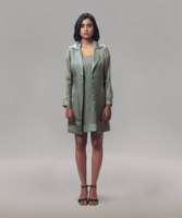 Ensemble veste et robe assortis pour femmes, tenue de bureau élégante, tenue décontractée professionnelle, disponible en différentes tailles