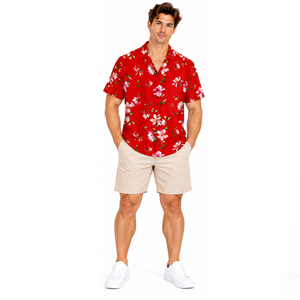 Camisa de Playa para Hombre, Premium, de Poliéster Estampado, Ligera, con Botones al Frente, Ropa de Verano para Vacaciones - Product Image 5