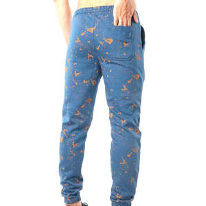 Pantalon de jogging unisexe décontracté taille haute, tie-dye, respirant, léger, coupe droite, en polyester/coton, avec cordon de serrage - Product Image 2