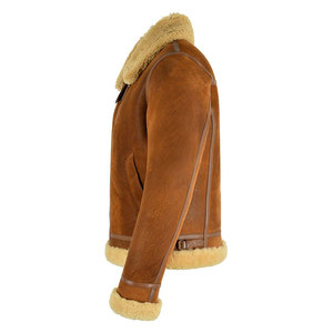 <b>Men's</b> Winter Real Sheepskin <b>Shearling</b> Fur <b>Jacket</b>/Real Brown Sheepskin Winter <b>Jacket</b> Brown/Latest Sheepskin Fur <b>Jacket</b> for <b>Men</b> - Product Image 2