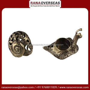 Snail Shaped Metal Brass Bakhoor <b>Incense</b> <b>Burner</b> With Antique Finished for Meditation & Aromatherapy Relaxation at Best Prices - Product Image 4