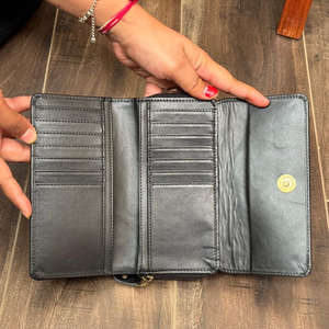 กระเป๋าสตางค์หนังวัวแบบทำมือสำหรับผู้หญิงกระเป๋าใส่บัตรเครดิตสไตล์ตะวันตกทำจากหนังวัวแท้คุณภาพสูงงานตามสั่ง - Product Image 6