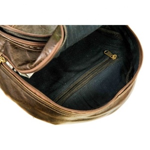 Crunch Leather <b>Backpack</b> Hot Selling Stylish <b>Backpack</b> Two In One Bag Messenger Bags Multi Uses Bags - Product Image 3