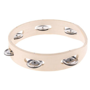 กลองไม้ธรรมชาติ ขนาด 18 นิ้ว ดีไซน์ใหม่ ทำจากไม้ กลองเขย่า กลองแทมบูรีน ขายส่ง กลองชาแมนมืออาชีพ - Product Image 2