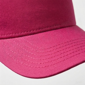 Pink 6-Panel Trucker Cap Mesh Fabric Adjustable Brim Unisex Casual <b>Hat</b> Spring <b>Summer</b> Style - Product Image 4