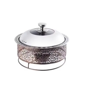 Recipiente para Calentar Comida Tipo Buffet de Acero Inoxidable, Apto para Congelador, Kit de Utensilios para Bodas, Fiestas, Panadería, Servicio de Comida Fría - Product Image 1