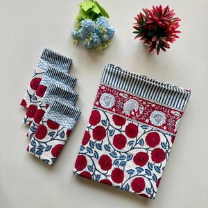 Serviettes carrées modernes en coton, faites à la main, imprimées toile de Jouy française, personnalisables, pour la table à manger, vente en gros - Product Image 5