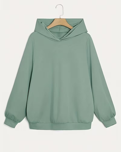 Women's Winter Loose Solid Color Hoodie Jogger Set Fleece Tracksuit Two Piece Sweatpants Outfit for Casual Wear - Product Image 3