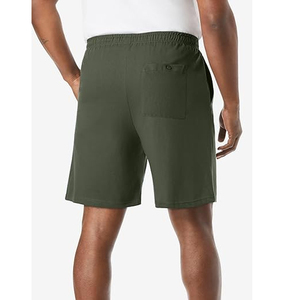 Pantalones Cortos de Algodón para Hombre, Cintura Elástica, Color Liso, Casuales, de Verano, para Descansar, con Logotipo Personalizado, Proveedor OEM - Product Image 6