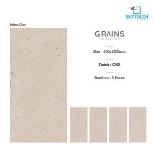 Polrex <b>Clay</b> GHR Porcelain Tile 600x1200mm 8.5mm Thickness Matte Stone Imitation Interior Wall Floor Tile Acid-Resistant - Product Image 2