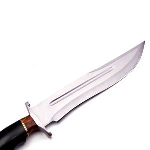 Cuchillo Bowie Viking Art de Acero Inoxidable de Grado Industrial, Hoja de 3 mm de Grosor, Punta Caída, 18 mm de Longitud Total, Mango de Madera, OEM - Product Image 3