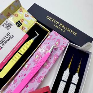 แหนบตัดขนตา GETUP BROSONS IMPEX แบบปลายเรียบ สแตนเลสสตีลเคลือบผง 90 องศา รุ่น Butterfly Cutout สีเงิน - Product Image 6