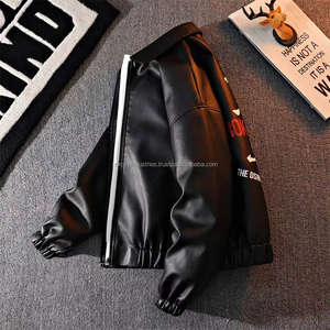 เสื้อแจ็คเก็ตคอปกสไตล์เทรนดี้สำหรับผู้ชายและผู้หญิง หนังแกะ ทรงหลวม กันลม แบบนักบิน มีซิป สำหรับฤดูใบไม้ผลิ - Product Image 5