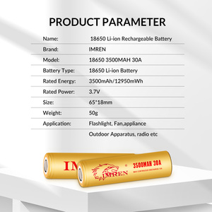 3500mAh nhà sản xuất NA ion nhà sản xuất tốc độ cao sodium pin 18650 3.7V 3500mAh Micro USB Pin USB-C đèn pin - Product Image 4