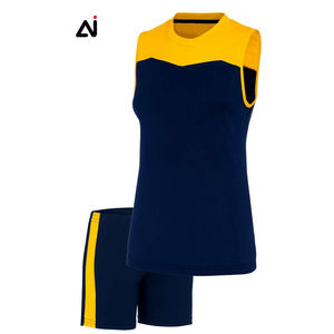 Uniforme Deportivo Transpirable para Voleibol, Camiseta Verde Sublimada con Mangas Estampadas y Pantalones Cortos a Juego - Product Image 4