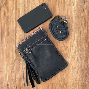 New Women's Western Fashion Hand Tooled Leather & Cowhide Smart <b>Phone</b> <b>Bag</b> Handmade Genuine Leather Cell <b>Phone</b> <b>Crossbody</b> Purse - Product Image 4